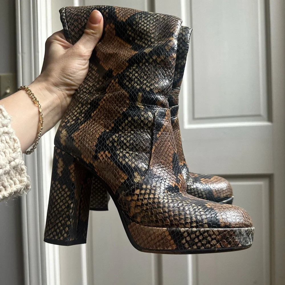 Gorgeous Snakeskin Tall Boots - Picture 9 of 9